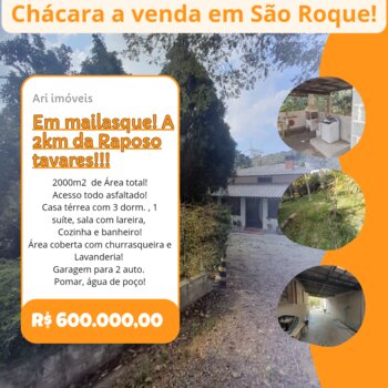 Chácara a venda em São Roque!!!