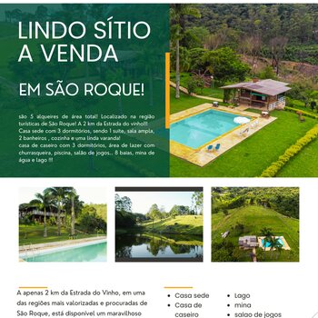 Lindo Sítio a venda em São Roque!!!
