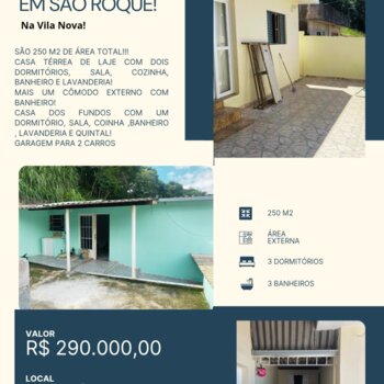 Casa a venda em São Roque! 