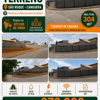 Terreno a venda em São Roque!!!