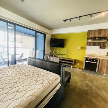 Apartamento Studio à venda Bela Vista SP - Edifício Brasil – 1 vaga – Próximo Av. Nove de Julho