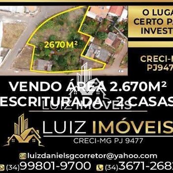 Vendo Terreno 2.670m² Bairro Tancredo Neves Comercial São Gotardo MG 